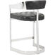 Beaumont 35.25 inch Stainless Steel / Cantina Magnetite Counter Stool